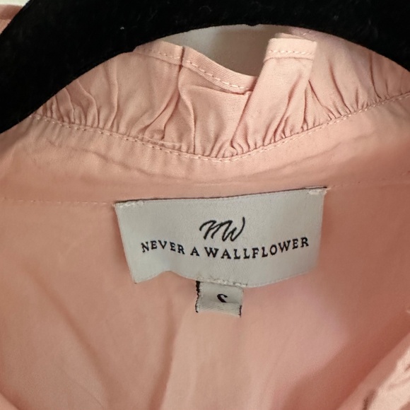 Never a Wallflower ballet pink high neck top - Picture 2 of 2